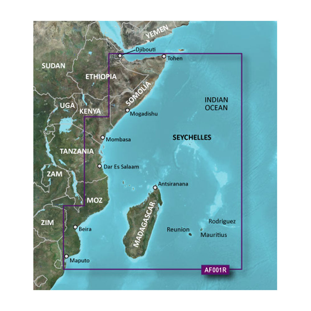 Garmin Bluechart&Reg; G3 Hd - Hxaf001R - Eastern Africa - Microsd&Trade;/Sd&Trade;,WBEEAA001342838