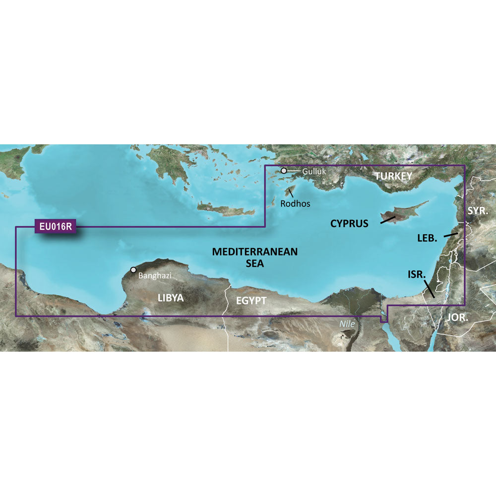 Garmin Bluechart&Reg; G3 Hd - Hxeu016R - Mediterranean Southeast - Microsd&Trade;/Sd&Trade;,WBEEAA001342842