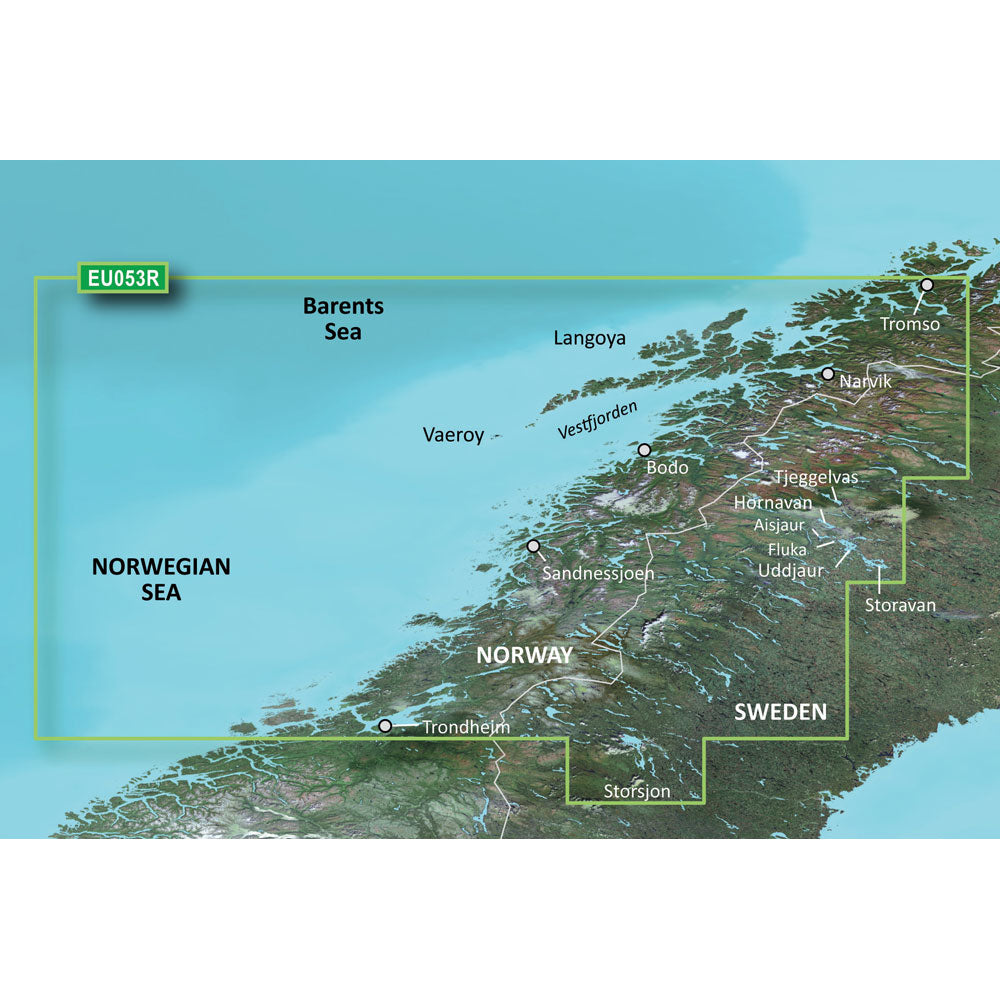 Garmin Bluechart&Reg; G3 Hd - Hxeu053R - Trondheim - Tromso - Microsd&Trade;/Sd&Trade;,WBEEAB00X0X1IWS