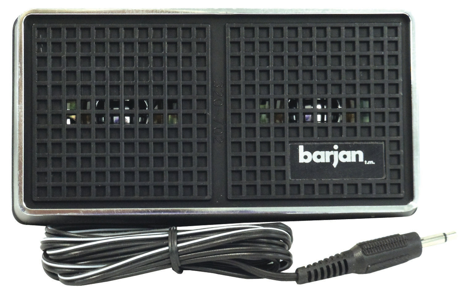 BARJAN  CB/SCANNER VISOR MOUNT EXTERNAL SPEAKER WITH CABLE & PLUG