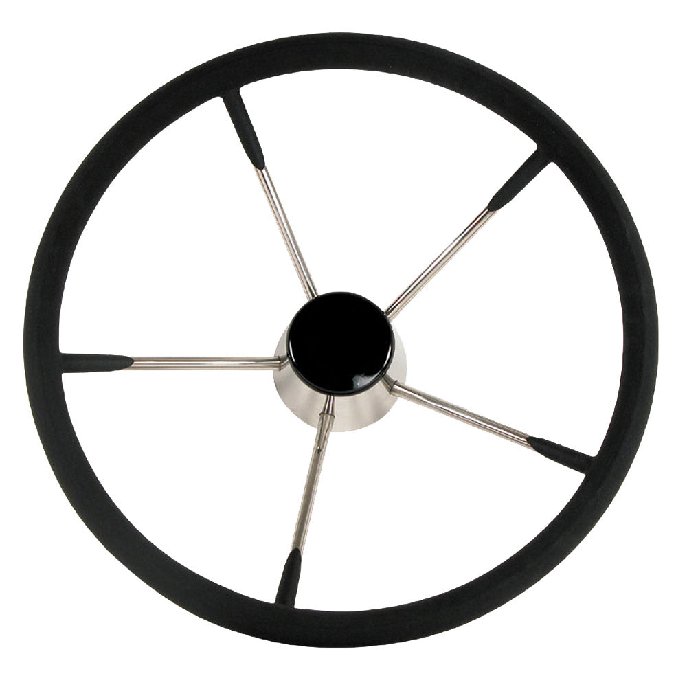 Whitecap Destroyer Steering Wheel - Black Foam, 15'' Diameter,WBAUVA001342916