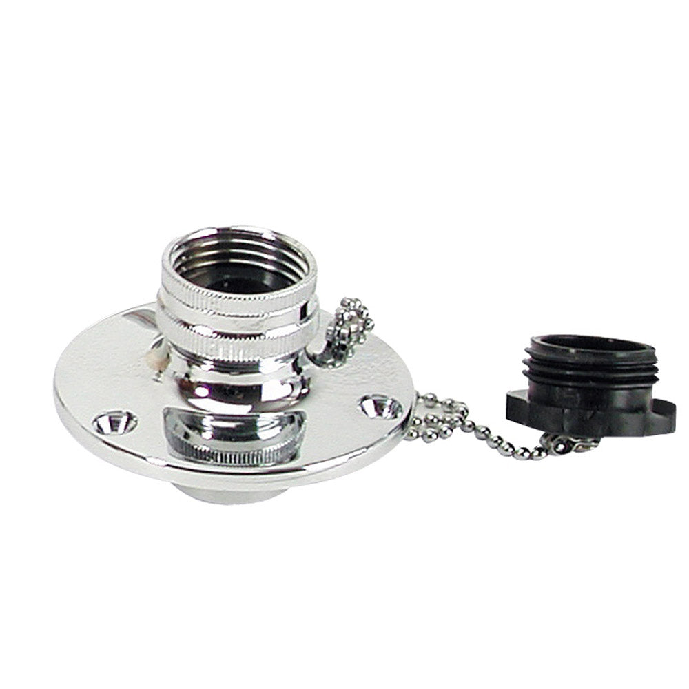 Whitecap C.P. Brass Inlet 2-3/4'' Base 1-1/2'' Depth,WBAUVA001342929