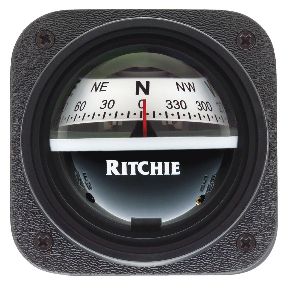 Ritchie V-537W Explorer Compass - Bulkhead Mount - White Dial,WBEEAA001342938