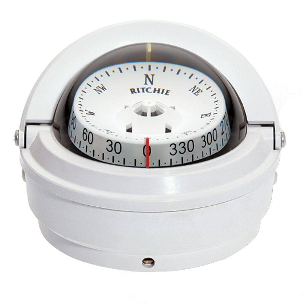 Ritchie S-87W Voyager Compass - Surface Mount - White,WBEEAA001342943
