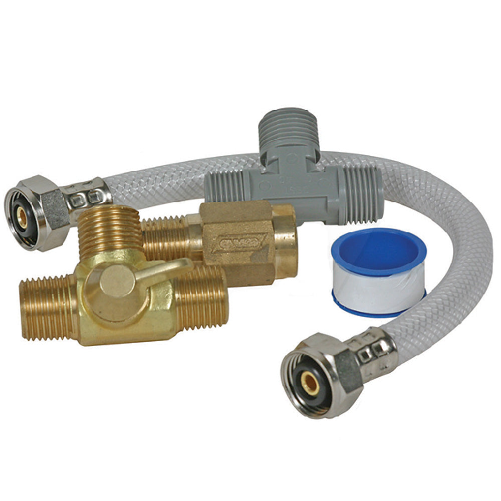 Camco Quick Turn Permanent Waterheater Bypass Kit,WBAUVA001342968