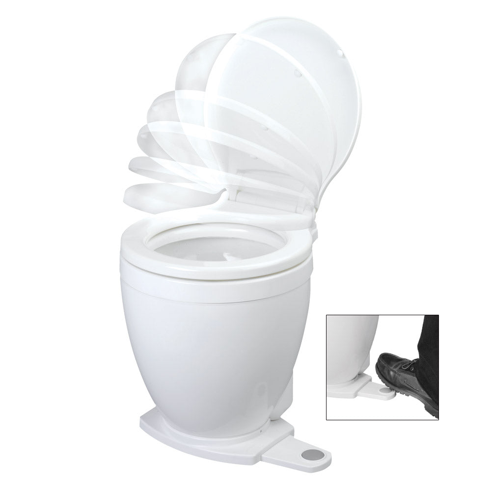 Jabsco Lite Flush Electric 12V Toilet W/Footswitch,WBHDWA001342984