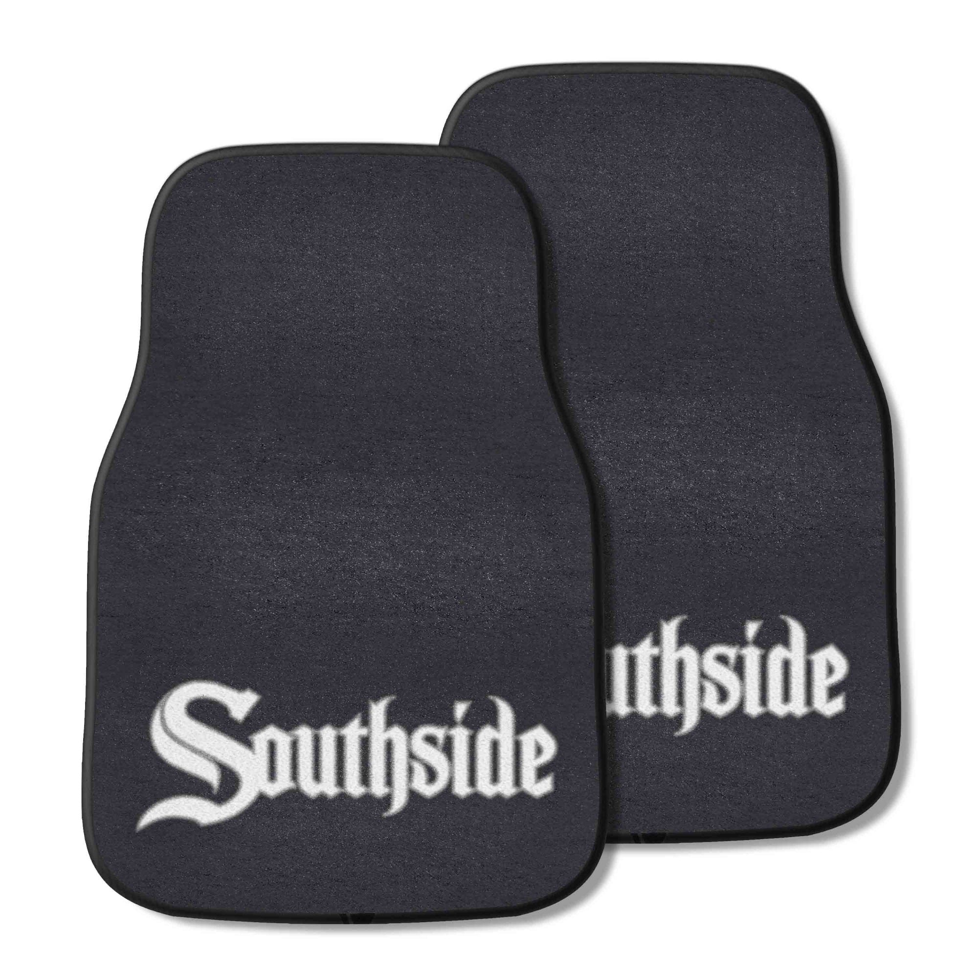 Chicago White Sox Front Carpet Car Mat Set Southside City Connect  2 Pieces