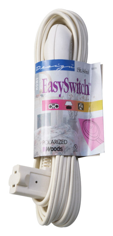 EXTENSION CORD 15L WHT (Pack of 1)