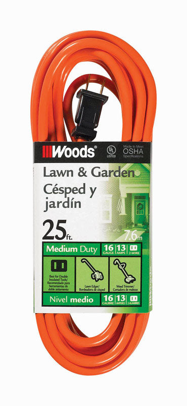 Extension Cord 25'L Org (Pack Of 1)