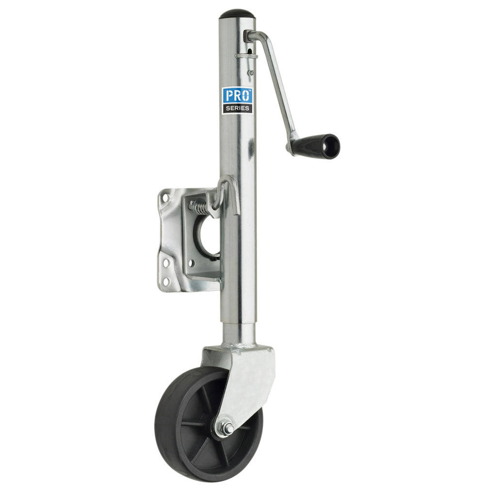 Pro Series 1000 Lbs. Zinc Plated Swivel Jack W/6'' Poly Wheel,WBAUVA001343079