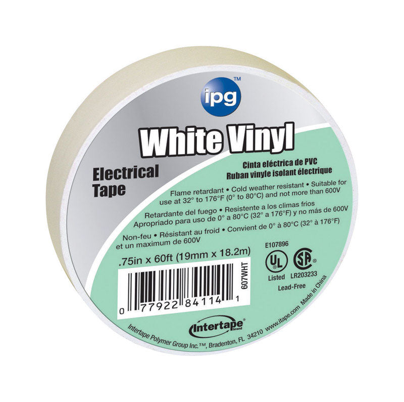 TAPE ELEC WHT .75X60 (Pack of 1)