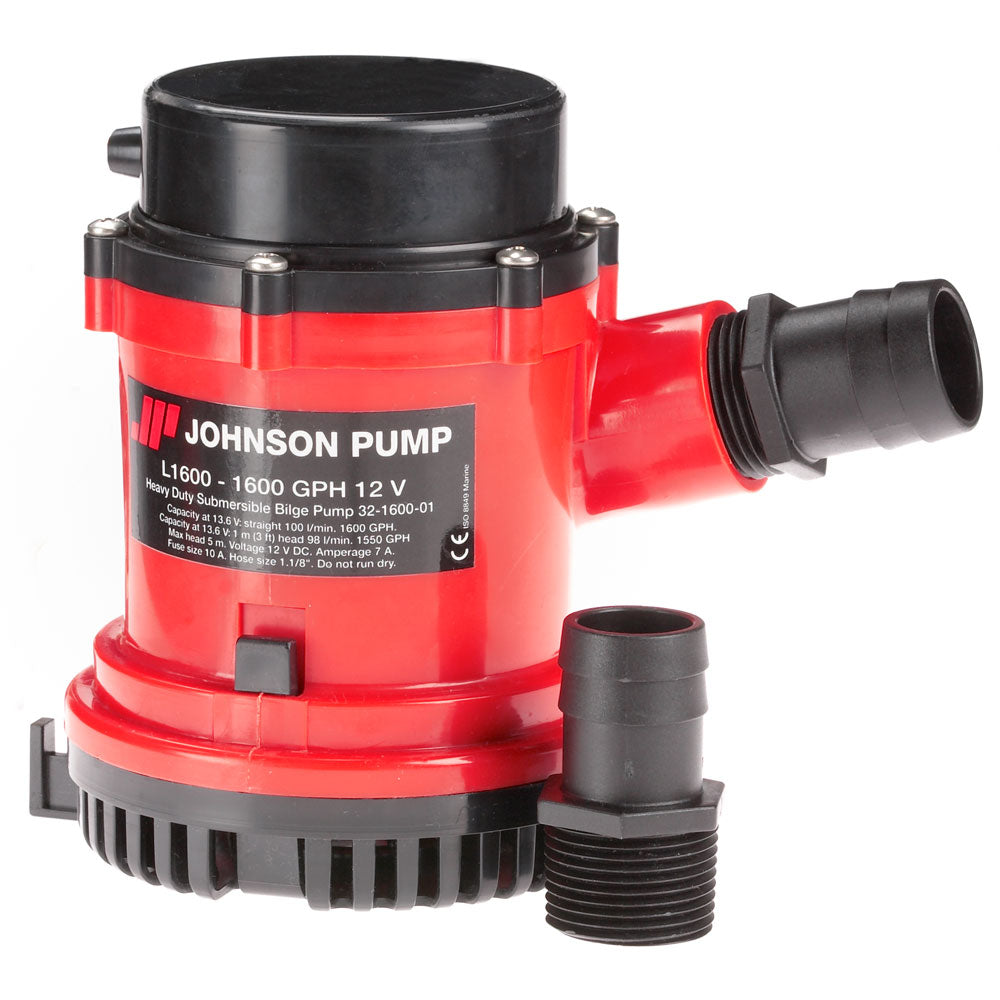 Johnson Pump 1600 Gph Bilge Pump 1-1/8'' Hose 12V,WBAUVA001343087