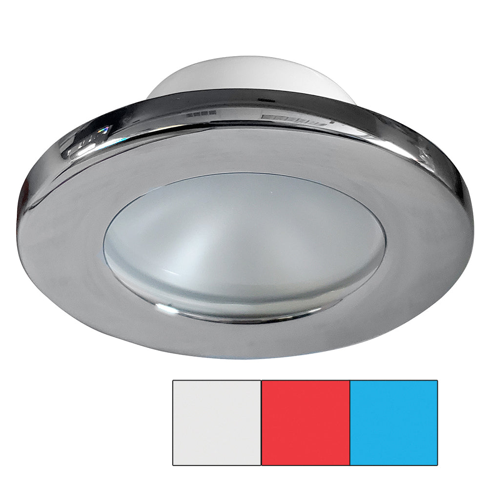 I2Systems Apeiron A3120 Screw Mount Light - Red, Cool White & Blue - Chrome Finish,WBAUVA001343102