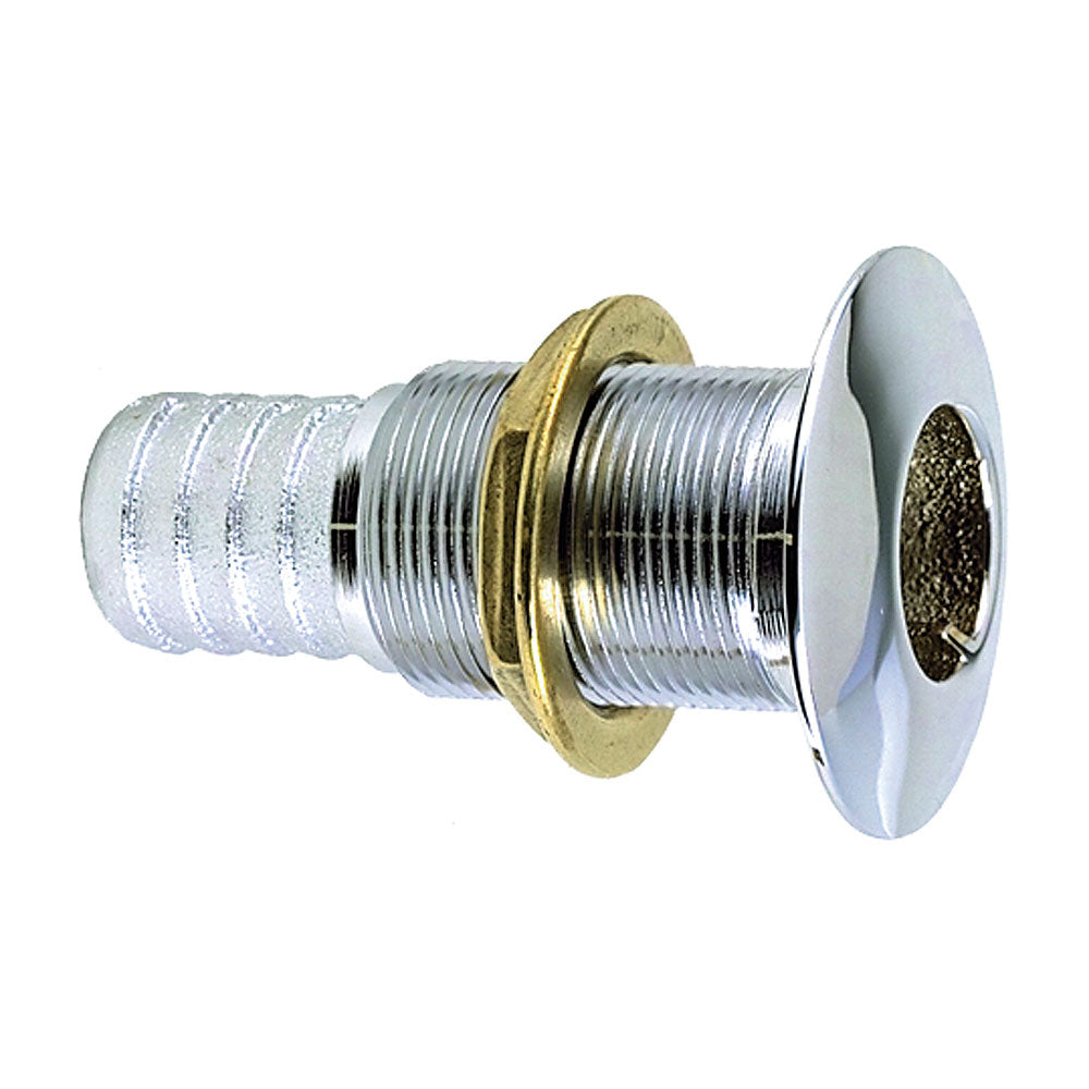 Perko 1'' Thru-Hull Fitting F/ Hose Chrome Plated Bronze Made In The Usa,WBAUVA001343118