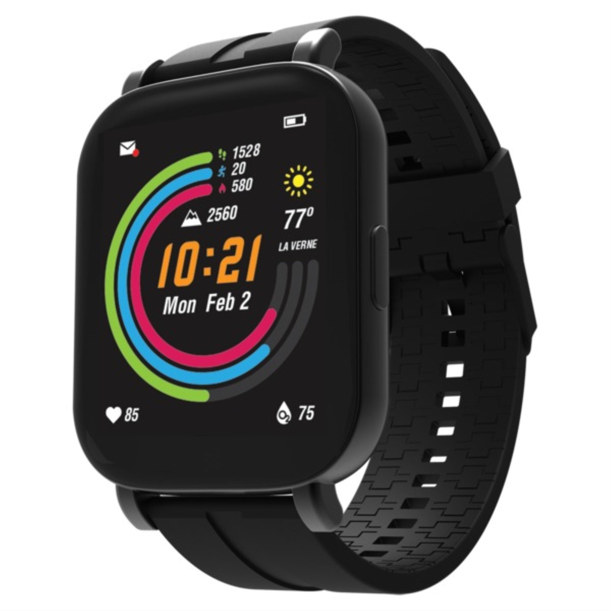 3Plus 3PLVIBEPPROBK Vibe Pro GPS Smartwatch with 1.78In. AMOLED Touch Screen, Bluetooth, Heart Rate/Blood Oxygen/Sleep, Sport