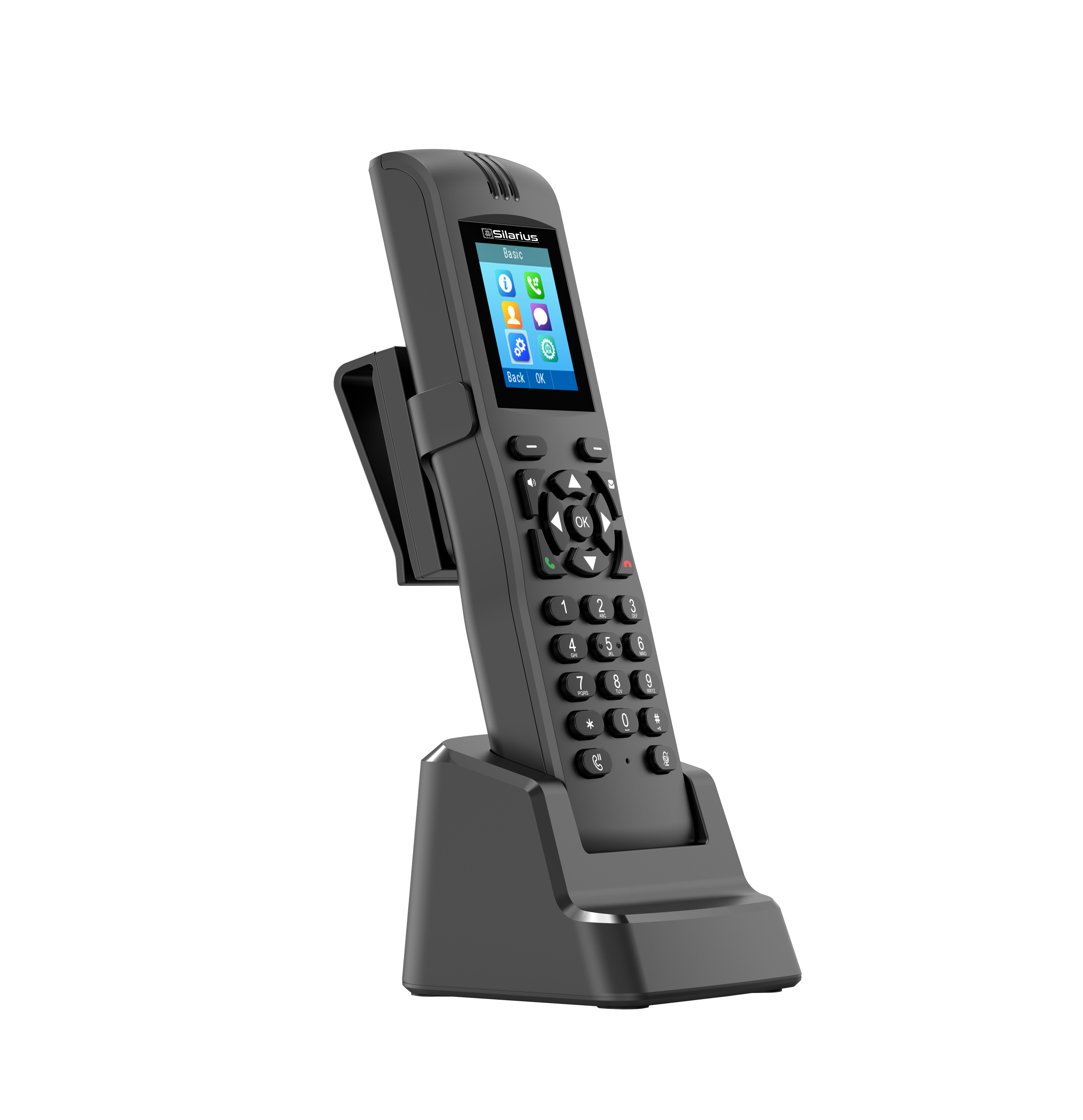 Silarius SILPIPP2SW Portable Dual-Band IP Phone with Belt Clip