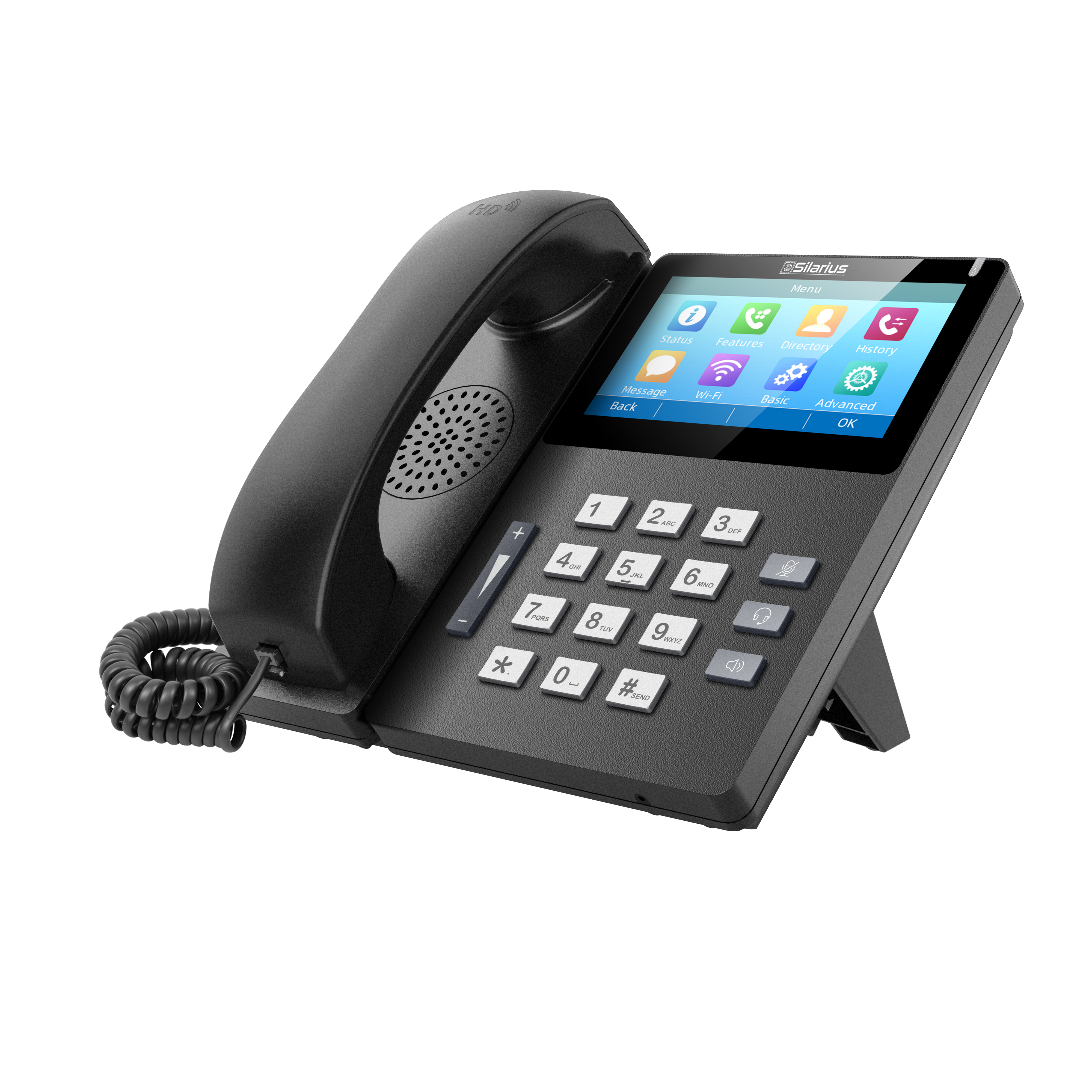 Silarius SILETIPP10SPWB Elite Touch Screen SIP IP Phone