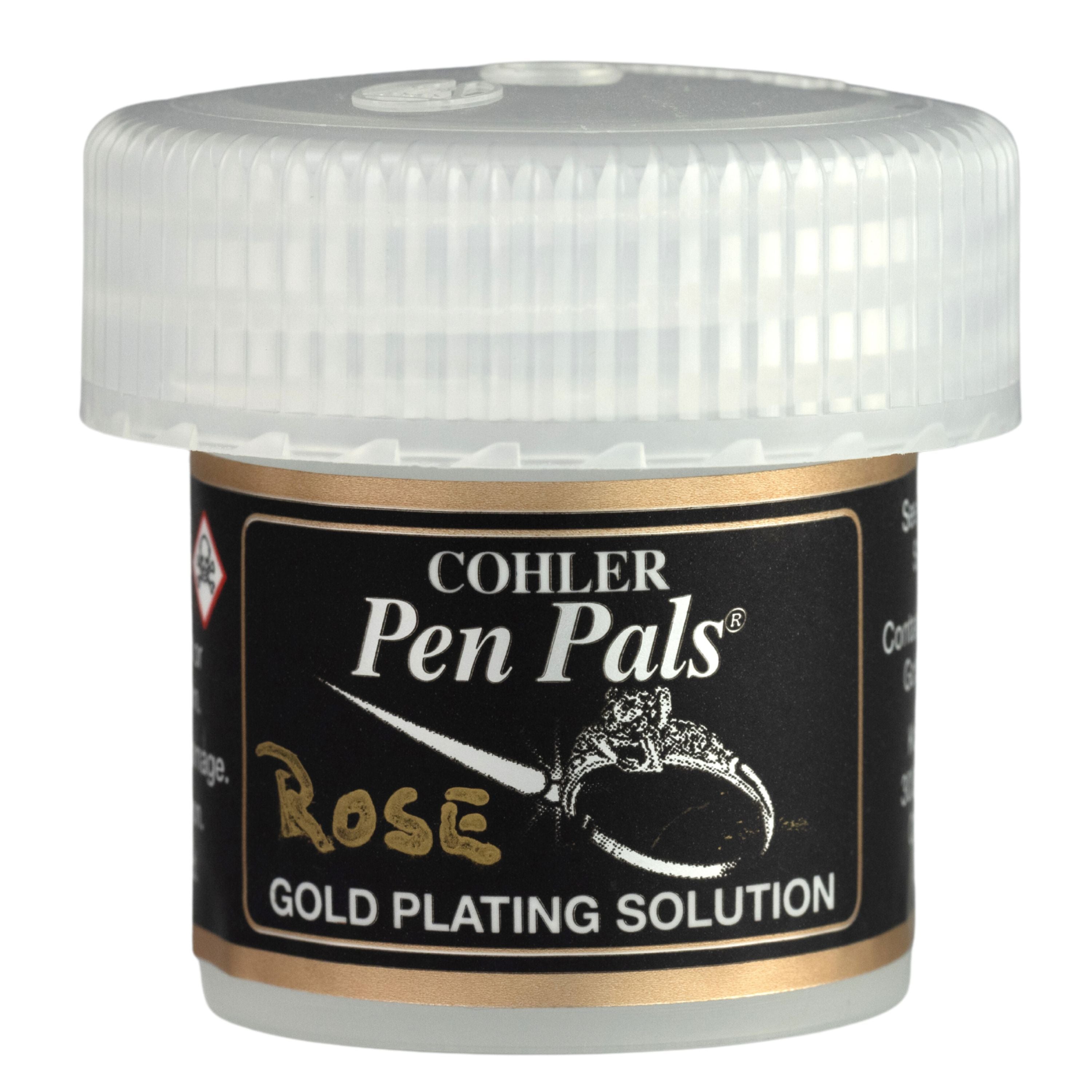 Cohler Gold Pen Plating Solution, 1oz jar, by Krohn Industries