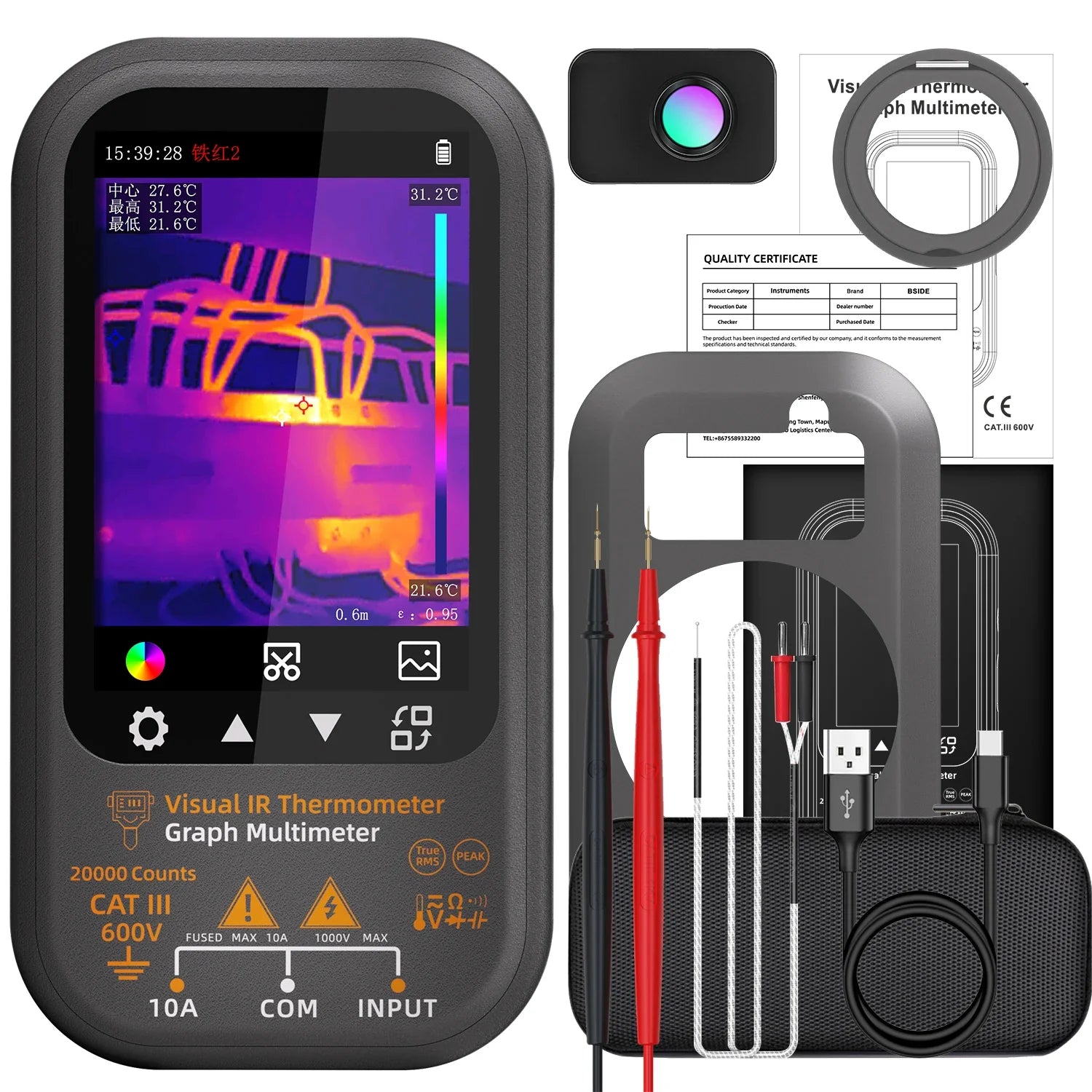 BSIDE SH8 Professional Thermal Multimeter with Macro Lens