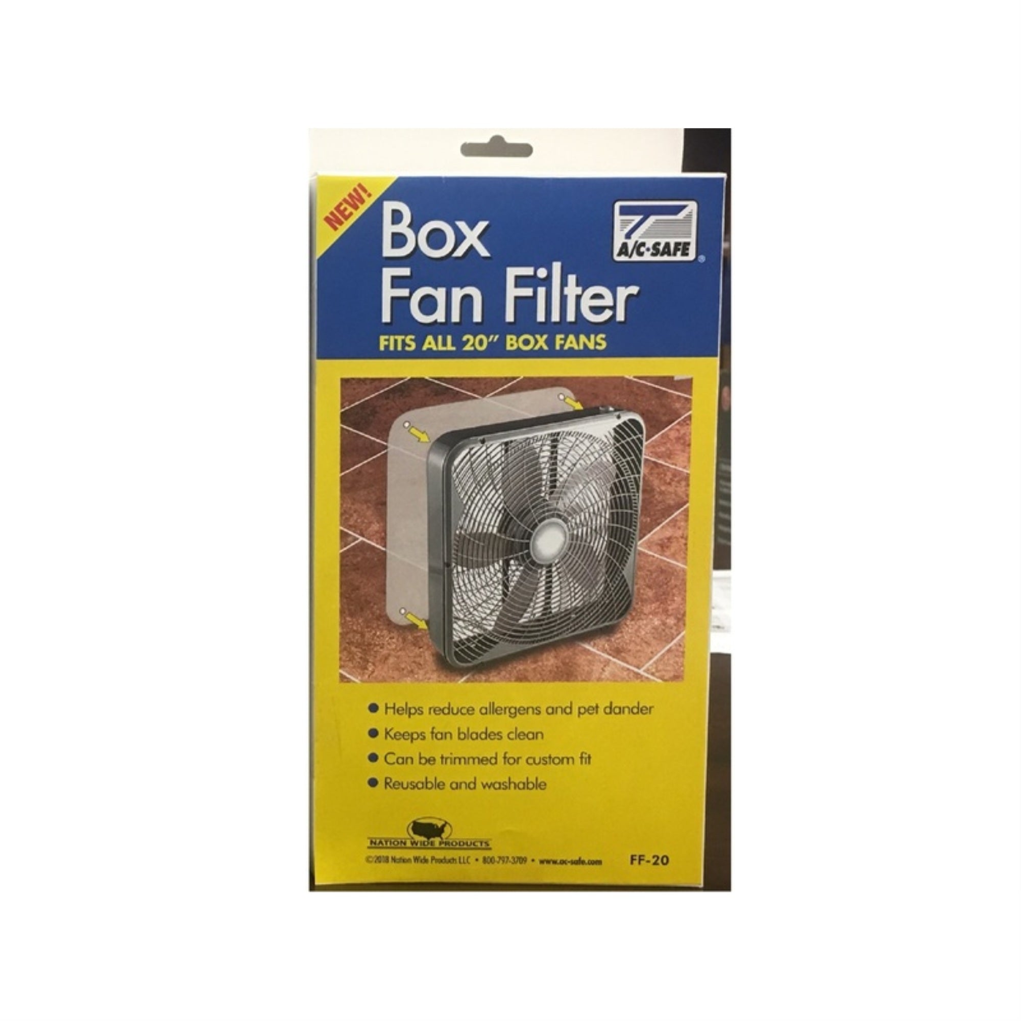 BOX FAN FILTER 20 (Pack of 6)