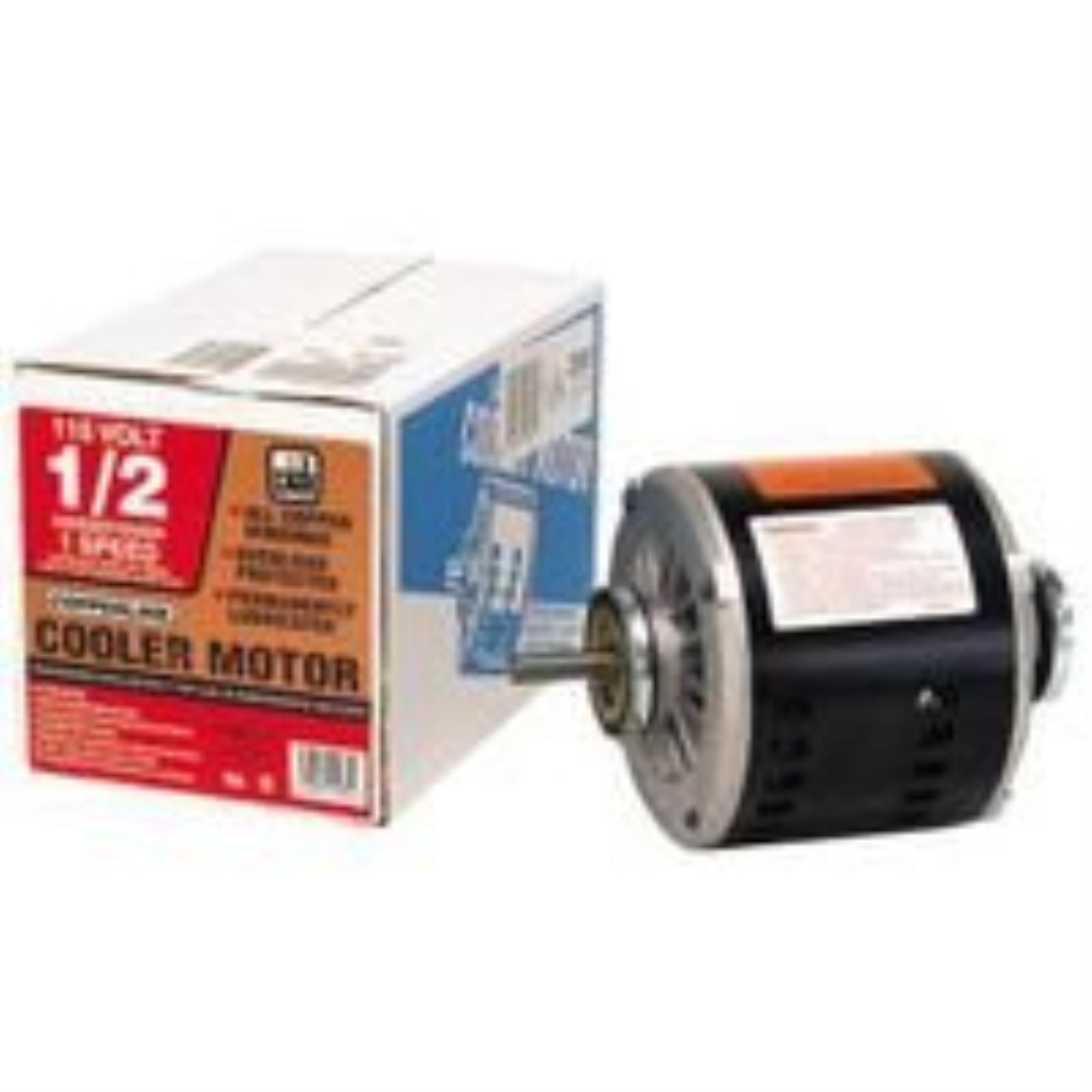 4002929 Cooler Motor 1/2Hp 1Spd Dial Black Metal Evaporative Cooler Motor Kit (Pack Of 1)