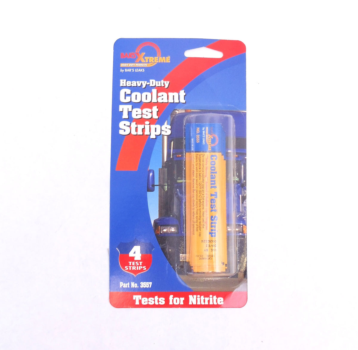BARS XTREME - HEAVY DUTY COOLANT TEST STRIPS - 4 STRIPS - TESTS FOR NITRITE
