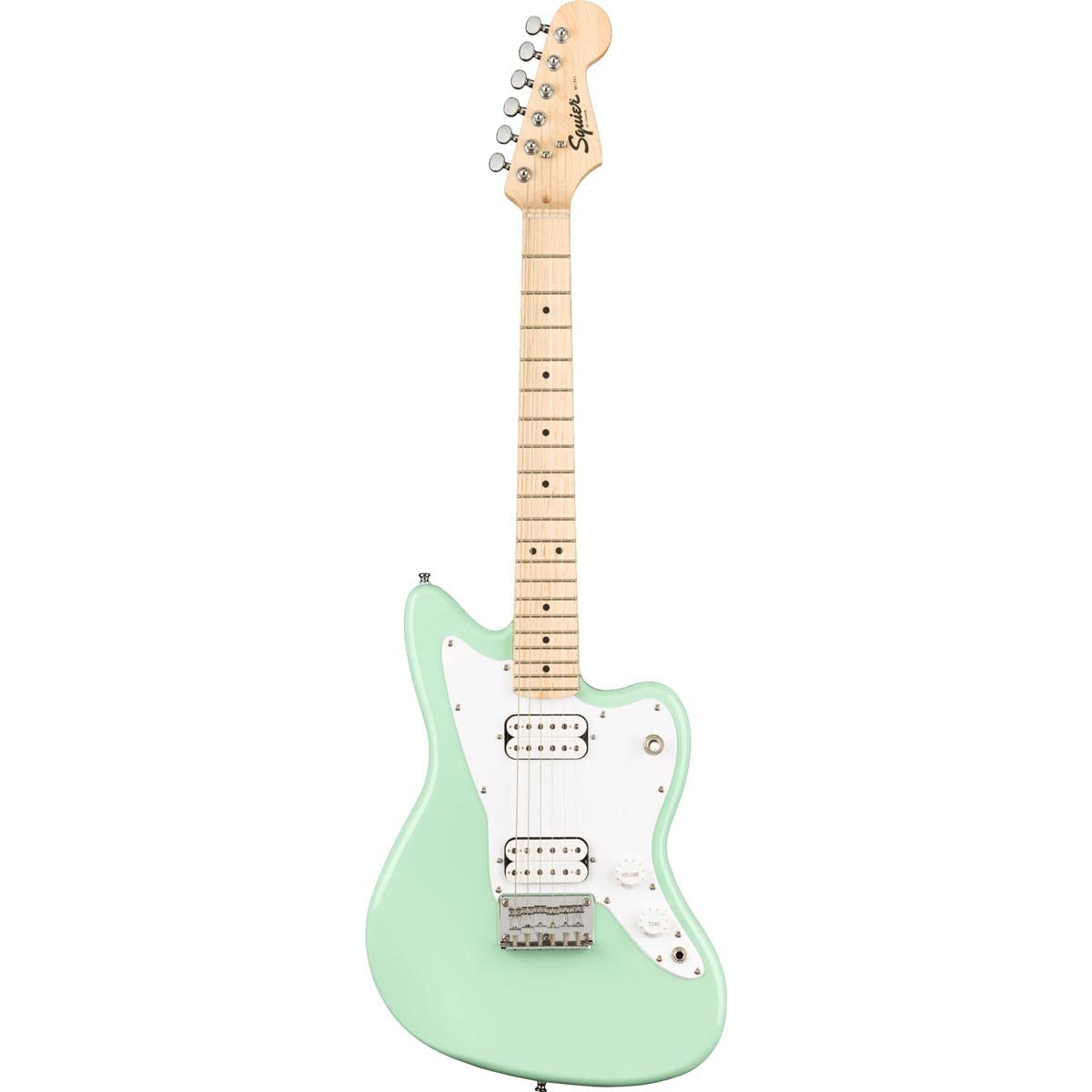 Squier Mini Jazzmaster Electric Guitar, With 2-Year Warranty, Surf Green, Maple Fingerboard