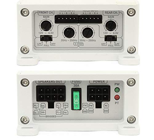 Soundstream Sm4.10000D 1000W Max 4 Channel Stealth Series Marine Grade Class D Amplifier   Sm4.1000D