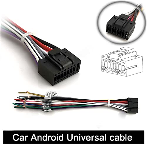 Strpump 16Pin Android Car Radio Stereo Power On Harness Test Start Wire Cable For Aftermarket Android Radio Stereo With 16Pin Po