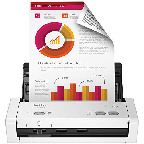 Brother Easy To Use Compact Desktop Scanner, Ads 1200, Fast Scan Speeds, Ideal For Home, Home Office Or On The Go Professionals