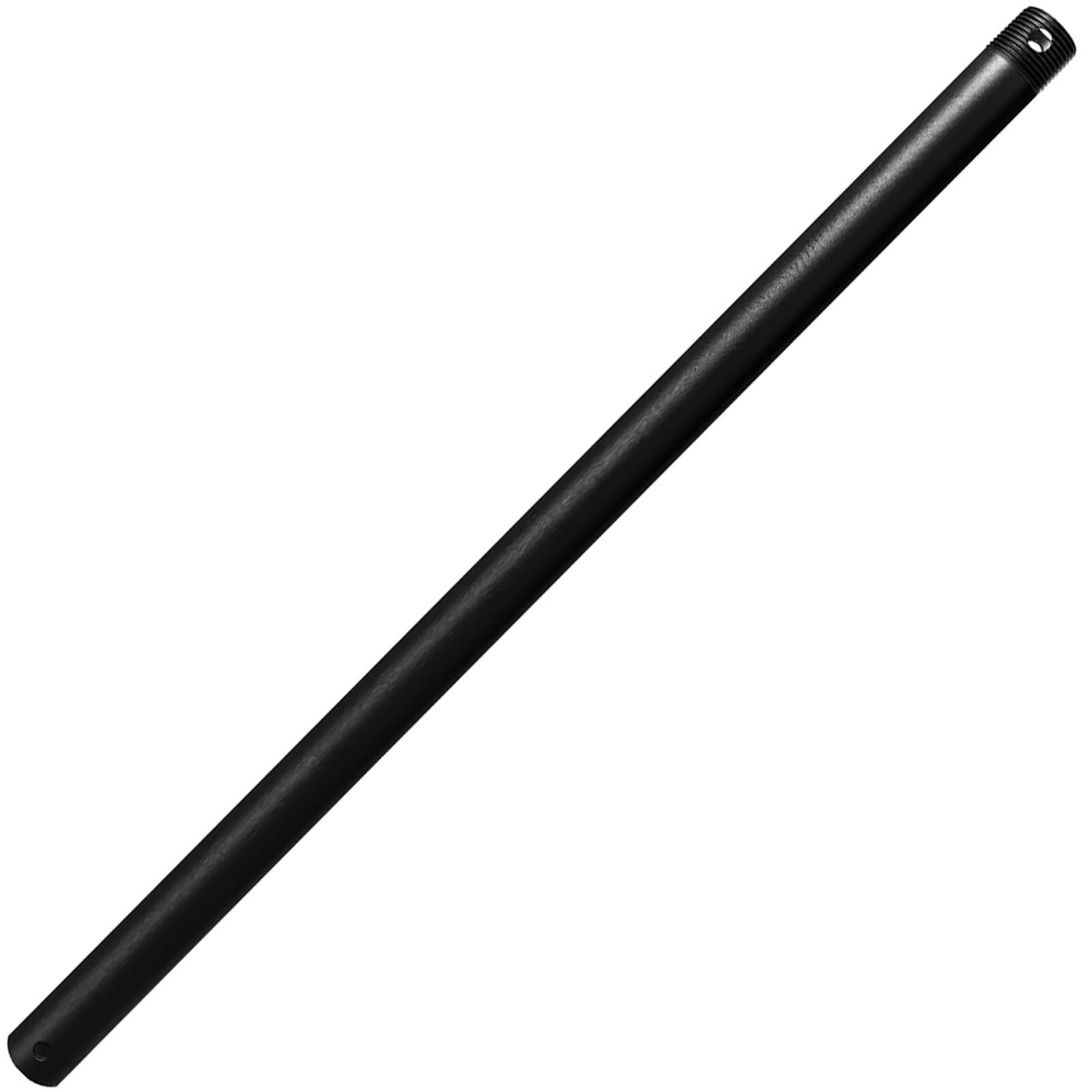 24 Inch Ceiling Fan Downrod Threaded, 1 Inch Outer Diameter Matte Black Ceiling Fan Extension Rod (With Threads),Down Rods Compa