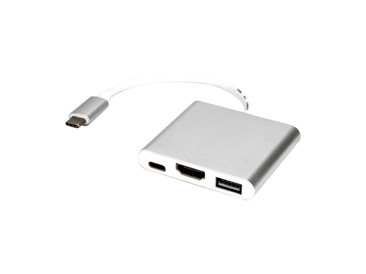 Rocstor Y10A176-S1 Premium Usb-C To Hdmi Multiport Adapter - Usb-C To Hdmi/Usb-C (3.1)/Usb 3.0 For Audio/Video Device - 1 X Usb-
