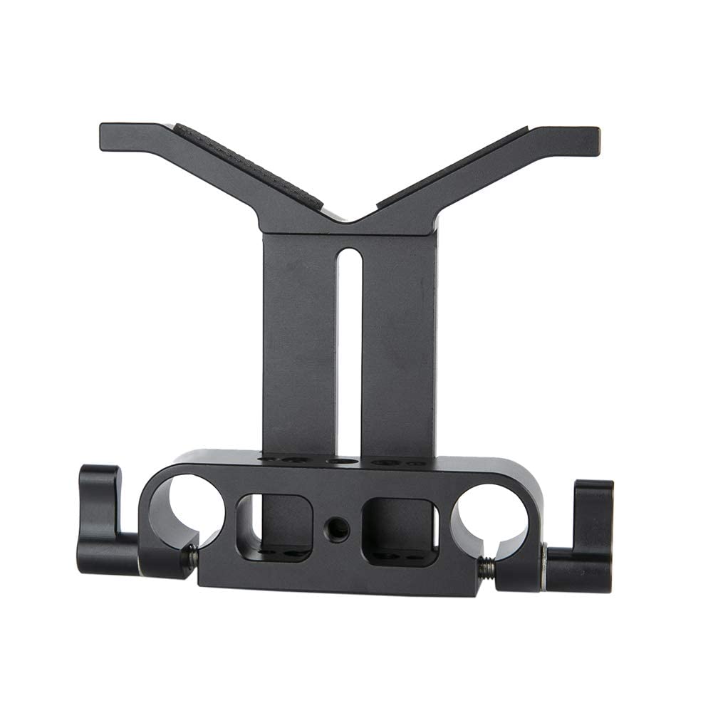 Niceyrig 15Mm Lens Support Bracket Dual Rod Clamp Universal For 50Mm   140Mm Long Lens   2784