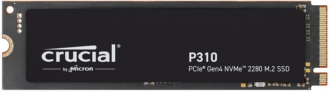 Crucial P310 1Tb 2280 Pcie Gen4 3D Nand Nvme M.2 Ssd   Up To 7,100 Mb/S   Shift Up To Gen4, With Acronis Offer, Internal Solid S