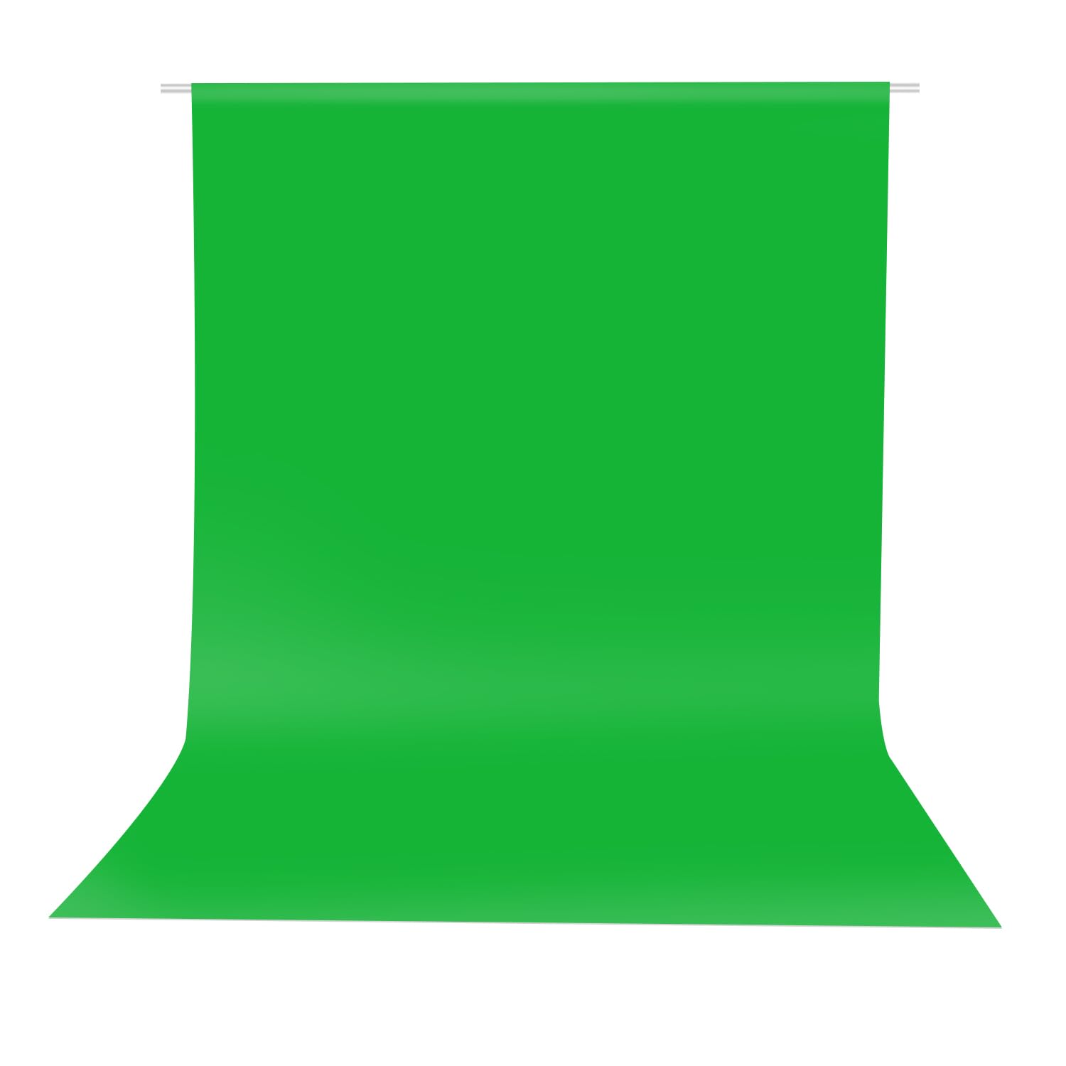 Hemmotop Green Screen Backdrop, 5X6.5 Ft Photography Chroma Key Greenscreen Background Sheet For Background Removal, Zoom Meetin