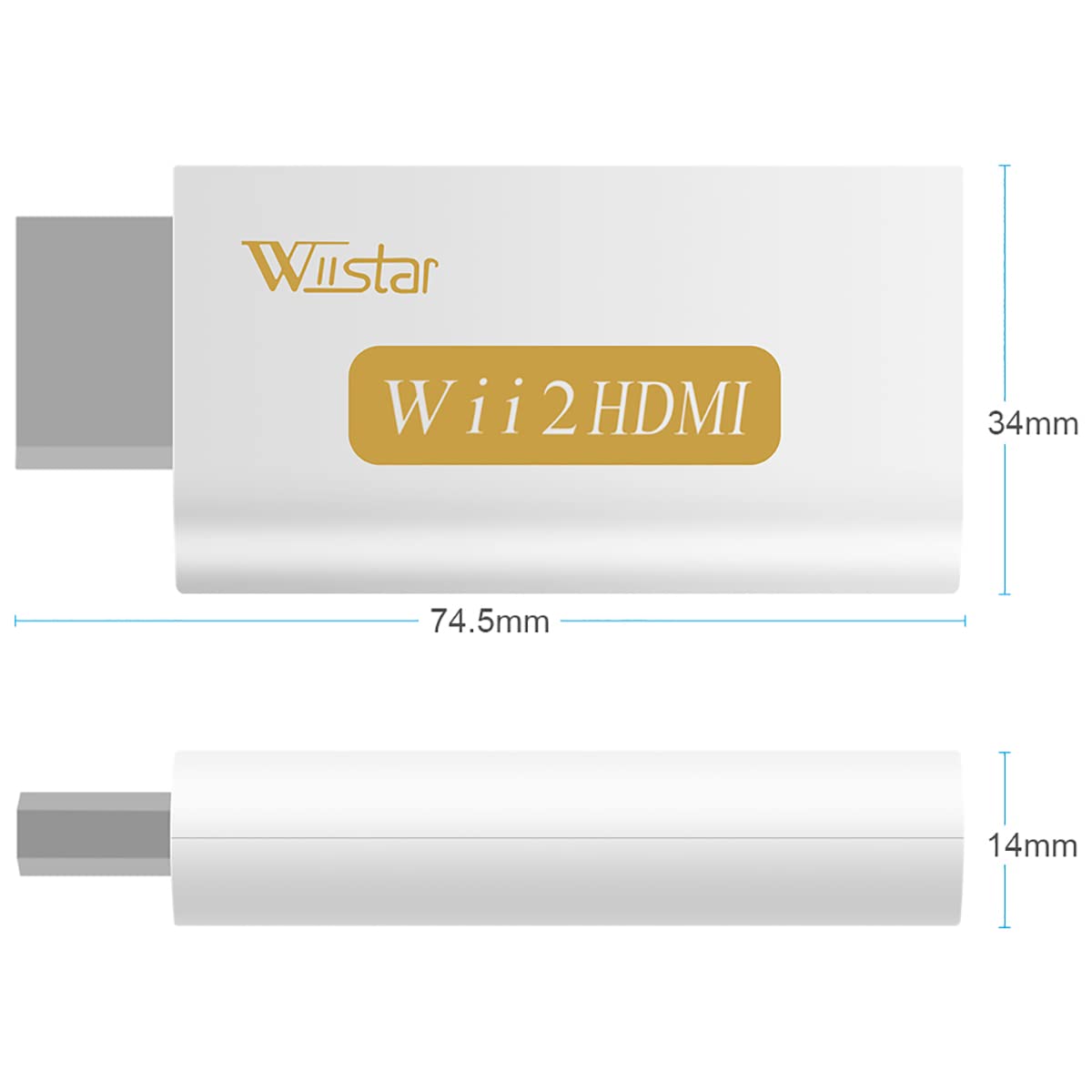 Wiistar Wii To Hdmi Converter Output Video Audio Adapter Hdmi Converter   Supports All Wii Display Modes To Hdtv & Monitor