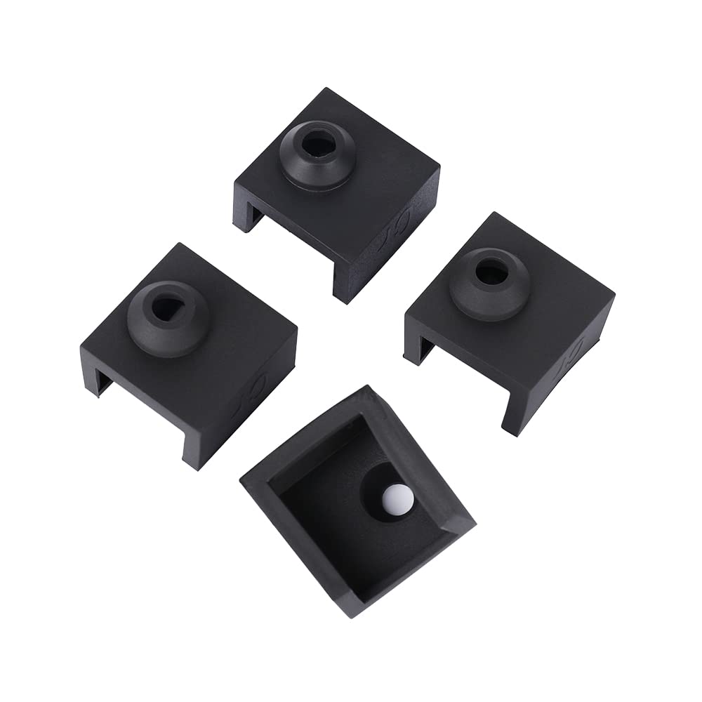 4Pcs Official Creality 3D Printer Hotend Silicone Sock Heater Block Silicone Cover For Ender 3/Ender 3 Pro/Ender 3 V2/Ender 5 Pr