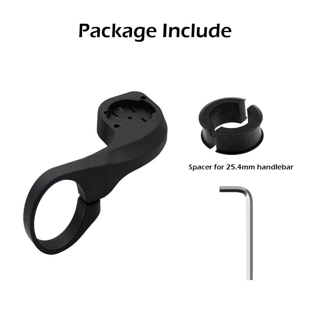 Thinvik Out Front Bike Computer Mount For Garmin Edge 830 820 810 800 530 520 Plus 520 510 500 200 130 25 Gps Compatible With 31.8Mm 25.4Mm Handlebar