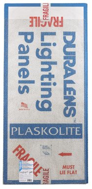 PLASKOLITE 1430083A Durableness Premium Grade Acrylic Lighting Diffuser, Cracked Ice Clear, 23-3/4 x 47-3/4