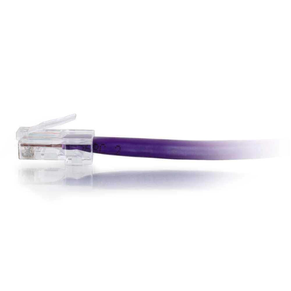 C2G 04215 Cat6 Cable   Non Booted Unshielded Ethernet Network Patch Cable, Purple (5 Feet, 1.52 Meters)
