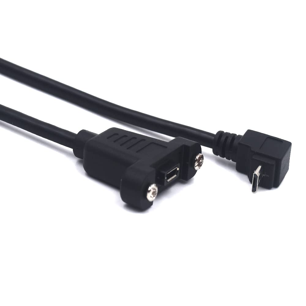 Kework 0.3M Usb Extension Cable, 90 Upward Angle, Screw Mount Extender