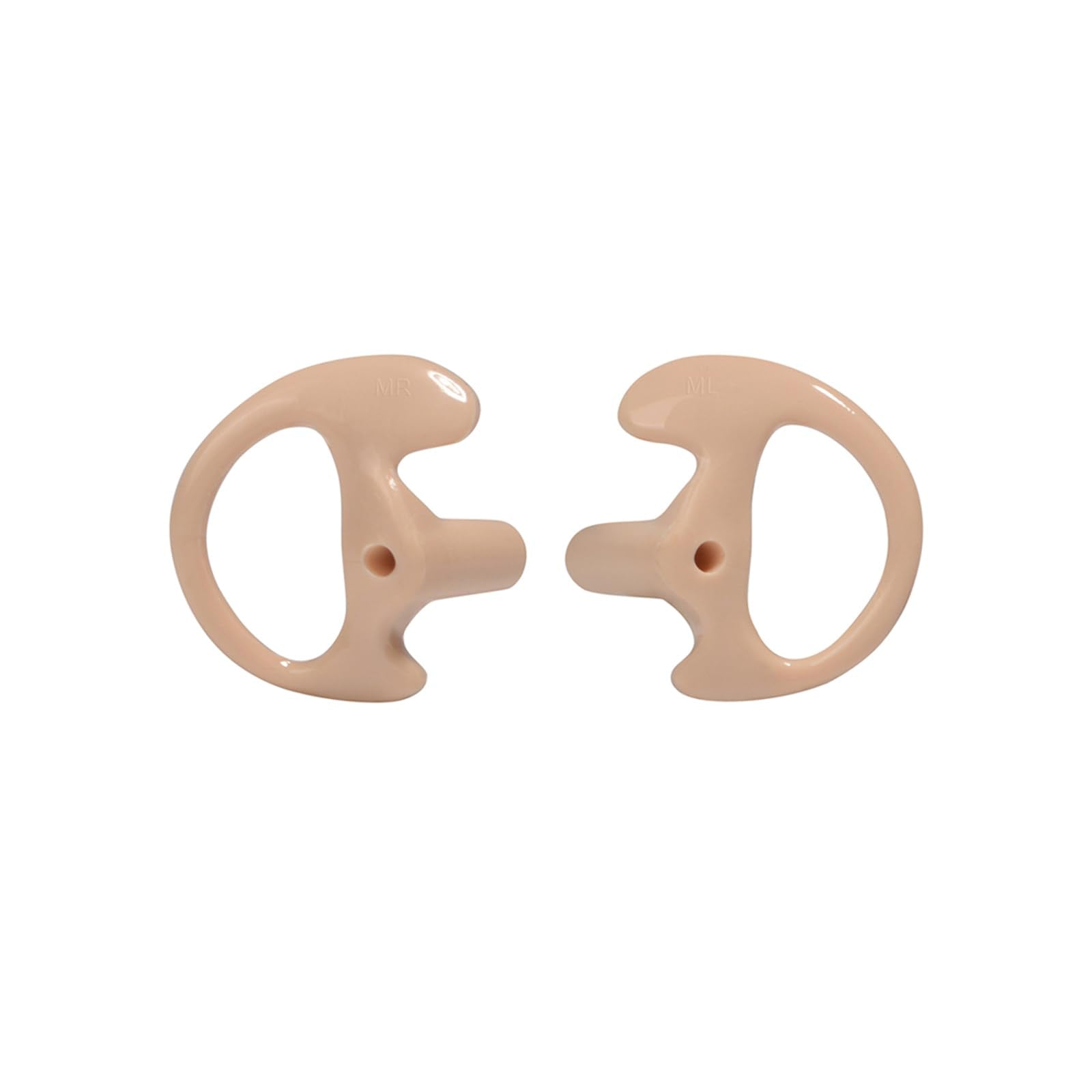 Hys Soft Flexible Open Ear Insert Ear Buds Medium Earmold Replacement Ear Pieces/Ear Tip For Clear Acoustic Coil Tube Earbud Audio Kit Earpiece Headset, 3Pair Left And Right Earmold