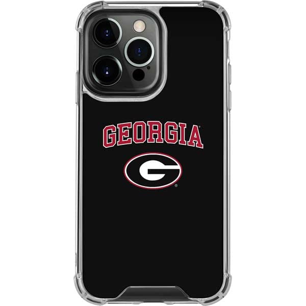 Skinit Clear Phone Case For Iphone 14 Pro   Officially Licensed University Of Georgia Design