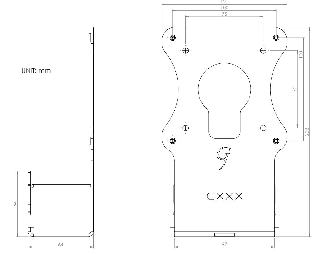 Monitor Arm/Mount Vesa Bracket Adapter Compatible With Samsung Curved 27'' And 32'' Curved Display Monitor T55 And S39C Series |