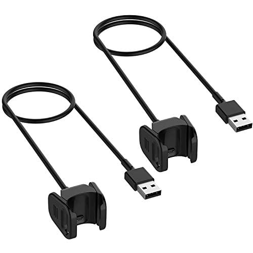 Threeeggs Compatible With Fitbit Charge 4 Charger, Replacement Usb Charging Cable Cord For Charge 4 / Charge 3 Smartwatch 55Cm/1