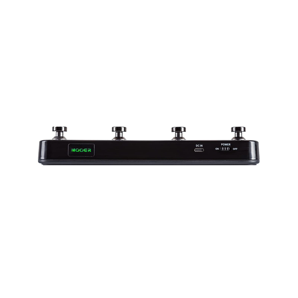 Mooer F4 Black Prime Series Wireless Footswitch Controller For Preset Switching And Looper And Drum Machine Control
