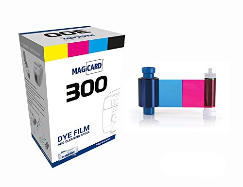 Magicard 300 Printer Mc300Ymcko Color Ribbon   Ymcko   300 Prints With Bodno Premium Cr80 30 Mil Graphic Quality Pvc Cards   Qty