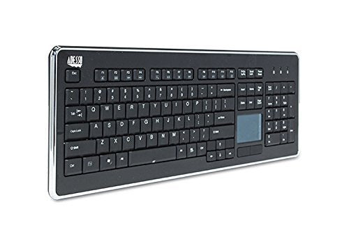Adesso   Slimtouch Wireless Rf Compact Touchpad Keyboard