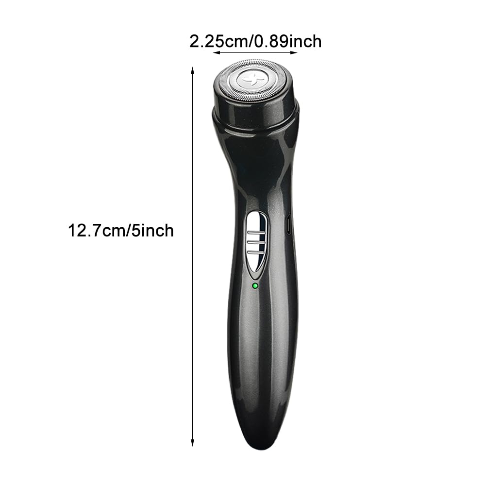 Mini Electric Shaver, Cordless Pocket Size Beard Trimmer, Portable Usb Rechargeable Wet And Dry Beard Grooming Kit Suitable For