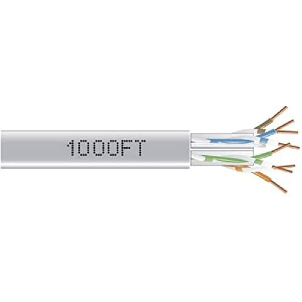 Gigatrue 550 Cat6 Bulk, 1000Ft, PVC, Gray Plbox